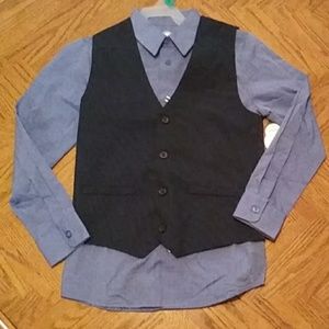 Wonder Nation NWT vest and shirt (no pants or tie)